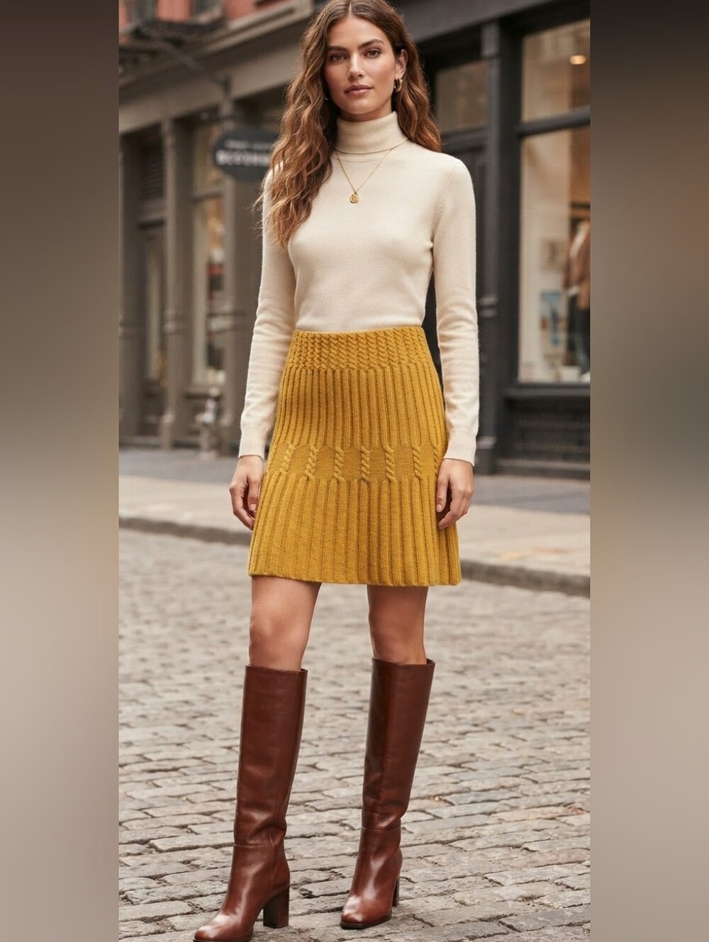 Anthropologie Far Away From Close Bellevue A line Academia Wool Skirt Small